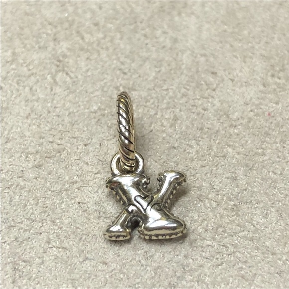 ❌SOLD❌Brighton initial x charm in silver with gold - Picture 2 of 3